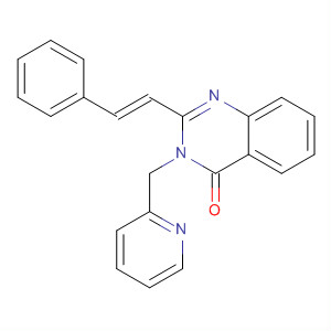 874816-99-6  4(3H)-Quinazolinone, 2-[(1E)-2-phenylethenyl]-3-(2-pyridinylmethyl)-