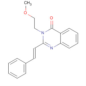 874817-00-2  4(3H)-Quinazolinone, 3-(2-methoxyethyl)-2-[(1E)-2-phenylethenyl]-