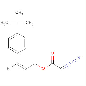 874826-97-8  Acetic acid, diazo-, (2E)-3-[4-(1,1-dimethylethyl)phenyl]-2-propenylester