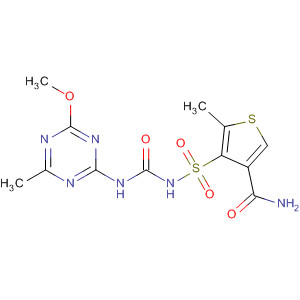 874903-85-2  3-Thiophenecarboxamide,4-[[[[(4-methoxy-6-methyl-1,3,5-triazin-2-yl)amino]carbonyl]amino]sulfonyl]-5-methyl-
