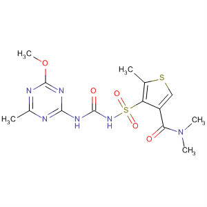 874903-87-4  3-Thiophenecarboxamide,4-[[[[(4-methoxy-6-methyl-1,3,5-triazin-2-yl)amino]carbonyl]amino]sulfonyl]-N,N,5-trimethyl-