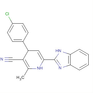 874904-63-9  3-Pyridinecarbonitrile,6-(1H-benzimidazol-2-yl)-4-(4-chlorophenyl)-1,4-dihydro-2-methyl-