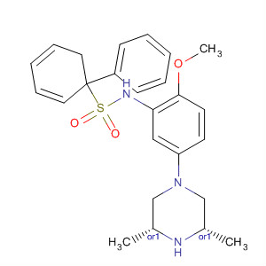 874956-51-1  [1,1'-Biphenyl]-4-sulfonamide,N-[5-[(3R,5S)-3,5-dimethyl-1-piperazinyl]-2-methoxyphenyl]-, rel-