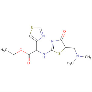 874967-68-7  4-Thiazoleacetic acid,2-[[5-[(dimethylamino)methyl]-4,5-dihydro-4-oxo-2-thiazolyl]amino]-,ethyl ester