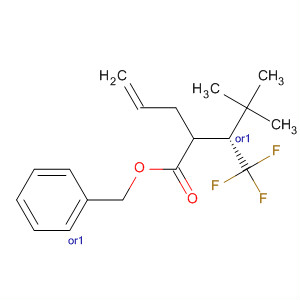 874974-59-1  4-Pentenoic acid, 2-[(1R)-2,2-dimethyl-1-(trifluoromethyl)propyl]-,phenylmethyl ester, (2R)-rel-