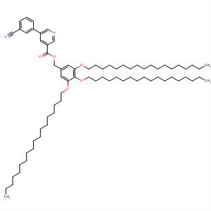 874975-21-0  3-Pyridinecarboxylic acid, 5-(3-cyanophenyl)-,[3,4,5-tris(octadecyloxy)phenyl]methyl ester