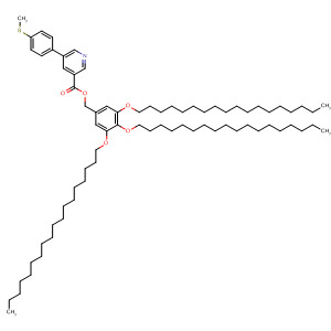 874975-23-2  3-Pyridinecarboxylic acid, 5-[4-(methylthio)phenyl]-,[3,4,5-tris(octadecyloxy)phenyl]methyl ester