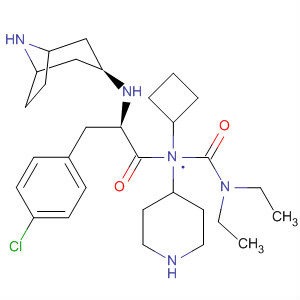 874985-55-4  4-Piperidinamine,1-[(2R)-2-[(3-endo)-8-azabicyclo[3.2.1]oct-3-ylamino]-3-(4-chlorophenyl)-1-oxopropyl]-N-cyclobutyl-N-[(diethylamino)carbonyl]-