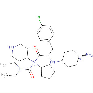 874985-58-7  4-Piperidinamine,1-[(2R)-2-[(cis-4-aminocyclohexyl)amino]-3-(4-chlorophenyl)-1-oxopropyl]-N-cyclopentyl-N-[(diethylamino)carbonyl]-