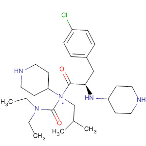 874985-89-4  4-Piperidinamine,1-[(2R)-3-(4-chlorophenyl)-1-oxo-2-(4-piperidinylamino)propyl]-N-[(diethylamino)carbonyl]-N-(2-methylpropyl)-