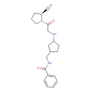 874987-02-7  Benzamide,N-[[3-[[2-[(2S)-2-cyano-1-pyrrolidinyl]-2-oxoethyl]amino]cyclopentyl]methyl]-
