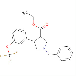 874991-32-9  3-Pyrrolidinecarboxylic acid,1-(phenylmethyl)-4-[3-(trifluoromethoxy)phenyl]-, ethyl ester