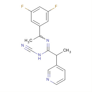 874993-59-6  3-Pyridineethanimidamide,N-cyano-N'-[1-(3,5-difluorophenyl)ethyl]-2-methyl-