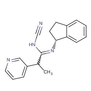 874993-61-0  3-Pyridineethanimidamide,N-cyano-N'-[(1R)-2,3-dihydro-1H-inden-1-yl]-2-methyl-