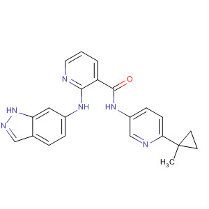 875003-06-8  3-Pyridinecarboxamide,2-(1H-indazol-6-ylamino)-N-[6-(1-methylcyclopropyl)-3-pyridinyl]-
