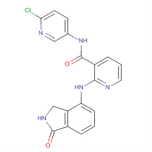 875003-11-5  3-Pyridinecarboxamide,N-(6-chloro-3-pyridinyl)-2-[(2,3-dihydro-1-oxo-1H-isoindol-4-yl)amino]-