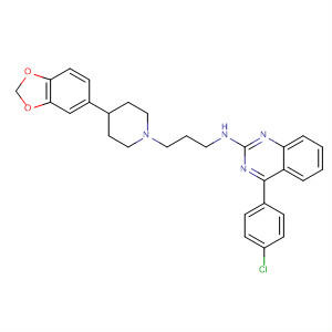 875004-47-0  2-Quinazolinamine,N-[3-[4-(1,3-benzodioxol-5-yl)-1-piperidinyl]propyl]-4-(4-chlorophenyl)-