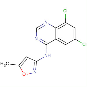 875058-05-2  4-Quinazolinamine, 6,8-dichloro-N-(5-methyl-3-isoxazolyl)-