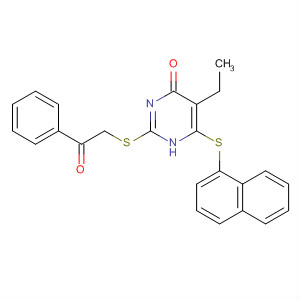 875094-43-2  4(1H)-Pyrimidinone,5-ethyl-6-(1-naphthalenylthio)-2-[(2-oxo-2-phenylethyl)thio]-