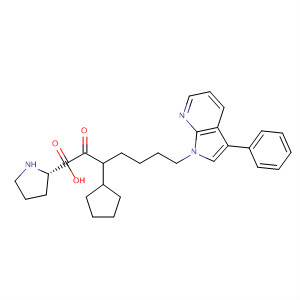 875101-11-4  L-Proline,1-[2-cyclopentyl-1-oxo-6-(3-phenyl-1H-pyrrolo[2,3-b]pyridin-1-yl)hexyl]-