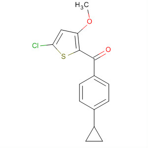 875110-61-5  Methanone, (5-chloro-3-methoxy-2-thienyl)(4-cyclopropylphenyl)-
