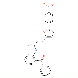 875119-66-7  2-Propenamide, N-(2-benzoylphenyl)-3-[5-(4-nitrophenyl)-2-furanyl]-,(2E)-
