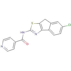 875120-43-7  4-Pyridinecarboxamide, N-(6-chloro-8H-indeno[1,2-d]thiazol-2-yl)-
