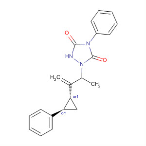 875125-81-8  1,2,4-Triazolidine-3,5-dione,2-[1-methyl-2-[(1R,2R)-2-phenylcyclopropyl]-2-propenyl]-4-phenyl-, rel-