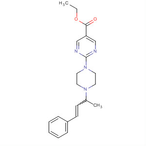 875138-60-6  5-Pyrimidinecarboxylic acid,2-[4-(1-methyl-3-phenyl-2-propenyl)-1-piperazinyl]-, ethyl ester