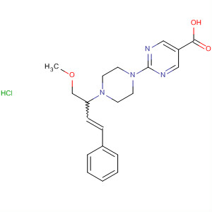 875138-72-0  5-Pyrimidinecarboxylic acid,2-[4-[1-(methoxymethyl)-3-phenyl-2-propenyl]-1-piperazinyl]-,monohydrochloride