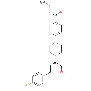 875138-74-2  3-Pyridinecarboxylic acid,6-[4-[3-(4-fluorophenyl)-1-(hydroxymethyl)-2-propenyl]-1-piperazinyl]-,ethyl ester
