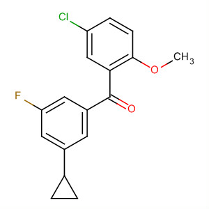 875145-46-3  Methanone, (5-chloro-2-methoxyphenyl)(3-cyclopropyl-5-fluorophenyl)-