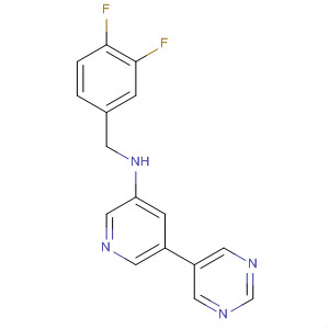 875146-03-5  3-Pyridinamine, N-[(3,4-difluorophenyl)methyl]-5-(5-pyrimidinyl)-