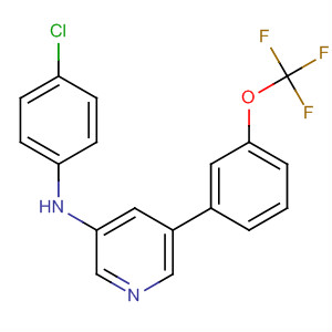 875146-46-6  3-Pyridinamine, N-(4-chlorophenyl)-5-[3-(trifluoromethoxy)phenyl]-