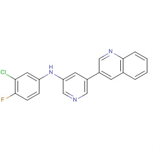 875146-54-6  3-Pyridinamine, N-(3-chloro-4-fluorophenyl)-5-(3-quinolinyl)-