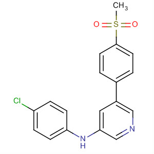 875146-57-9  3-Pyridinamine, N-(4-chlorophenyl)-5-[4-(methylsulfonyl)phenyl]-