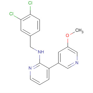 875146-69-3  [3,3'-Bipyridin]-5-amine, N-[(3,4-dichlorophenyl)methyl]-5'-methoxy-
