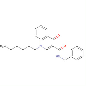 875148-85-9  3-Quinolinecarboxamide, 1-hexyl-1,4-dihydro-4-oxo-N-(phenylmethyl)-