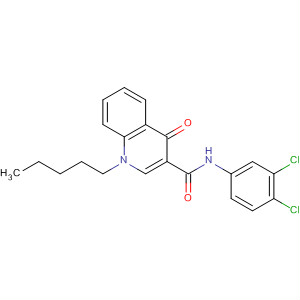 875148-90-6  3-Quinolinecarboxamide,N-(3,4-dichlorophenyl)-1,4-dihydro-4-oxo-1-pentyl-