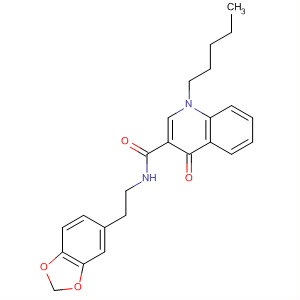 875148-93-9  3-Quinolinecarboxamide,N-[2-(1,3-benzodioxol-5-yl)ethyl]-1,4-dihydro-4-oxo-1-pentyl-