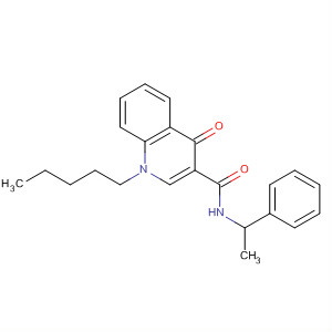 875148-98-4  3-Quinolinecarboxamide, 1,4-dihydro-4-oxo-1-pentyl-N-(1-phenylethyl)-
