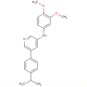 875150-75-7  3-Pyridinamine, N-(3,4-dimethoxyphenyl)-5-[4-(1-methylethyl)phenyl]-
