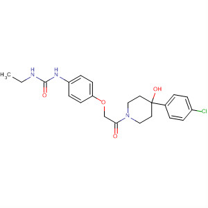 875211-66-8  4-Piperidinol,4-(4-chlorophenyl)-1-[[4-[[(ethylamino)carbonyl]amino]phenoxy]acetyl]-