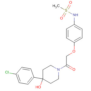 875211-68-0  4-Piperidinol,4-(4-chlorophenyl)-1-[[4-[(methylsulfonyl)amino]phenoxy]acetyl]-