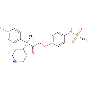 875211-71-5  4-Piperidinamine,N-(4-chlorophenyl)-N-methyl-1-[[4-[(methylsulfonyl)amino]phenoxy]acetyl]-