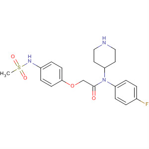 875211-85-1  4-Piperidinamine,N-(4-fluorophenyl)-1-[[4-[(methylsulfonyl)amino]phenoxy]acetyl]-