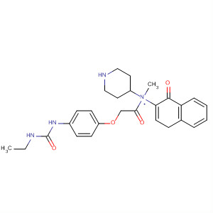 875212-10-5  4-Piperidinamine,1-[[4-[[(ethylamino)carbonyl]amino]phenoxy]acetyl]-N-methyl-N-1-naphthalenyl-