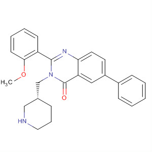 875261-42-0  4(3H)-Quinazolinone,2-(2-methoxyphenyl)-6-phenyl-3-[(3R)-3-piperidinylmethyl]-