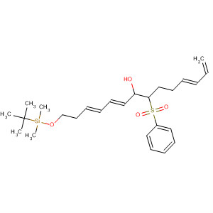 875303-28-9  3,5,11,13-Tetradecatetraen-7-ol,1-[[(1,1-dimethylethyl)dimethylsilyl]oxy]-8-(phenylsulfonyl)-, (3E,5E,11E)-
