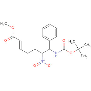 875304-31-7  2-Heptenoic acid,7-[[(1,1-dimethylethoxy)carbonyl]amino]-6-nitro-7-phenyl-, methyl ester,(2E,6R,7S)-